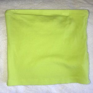 lime green tube top